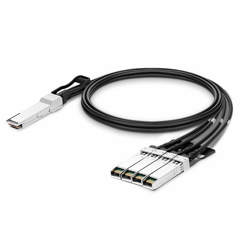 1m (3ft) HW QSFP-4SFP10G-CU1M Compatible 40G QSFP+ to 4 x 10G SFP+ Passive Direct Attach Copper Breakout Cable