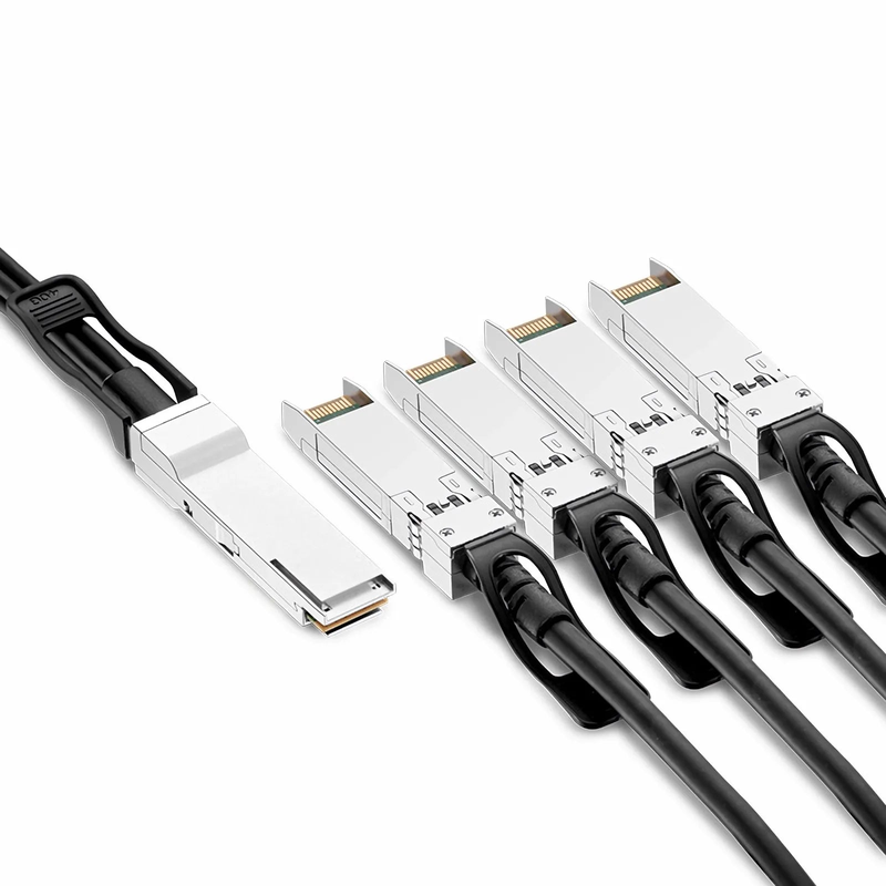 1m (3ft) Dell Networking 331-8149 Compatible 40G QSFP+ to 4 x 10G SFP+ Passive Direct Attach Copper Breakout Cable