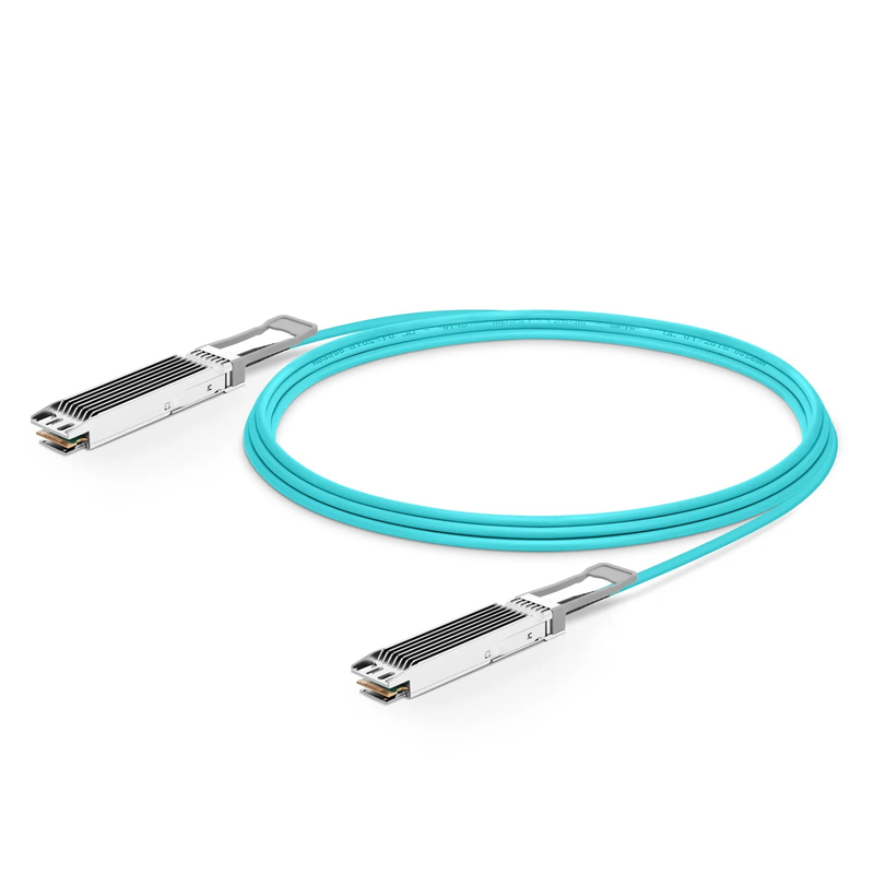 30m (98ft) NVIDIA/Mellanox Compatible 800G OSFP 8 x 100G PAM4 Finned Top Ethernet Active Optical Cable