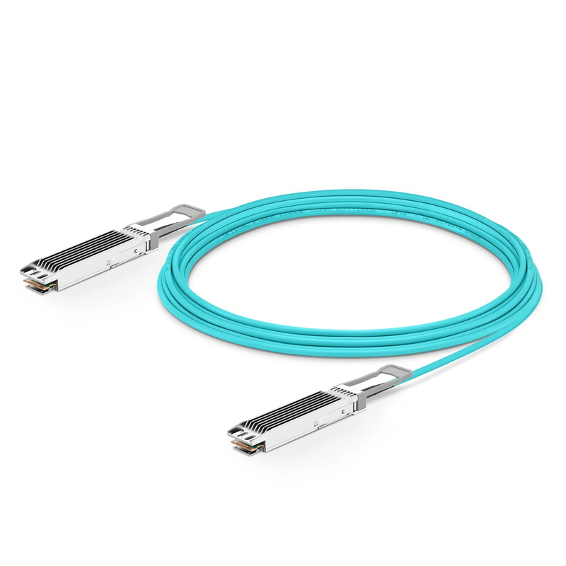 50m (164ft) NVIDIA/Mellanox Compatible 800G OSFP 8 x 100G PAM4 Finned Top Ethernet Active Optical Cable