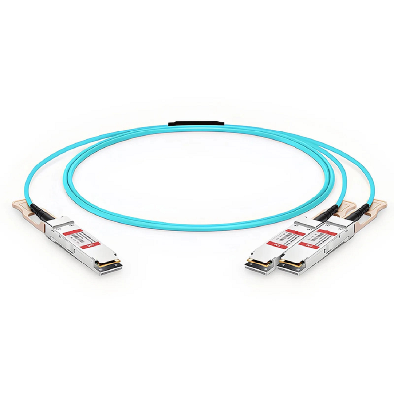 5m (16ft) Cisco Compatible 100G QSFP28 4 x 25G NRZ to 4 Duplex LC 25G NRZ Active Optical Breakout Cable