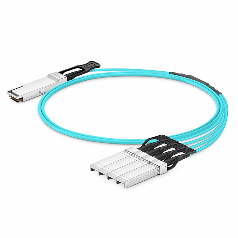 3m (10ft) Arista Networks AOC-Q-4S-100G-3M Compatible 100G QSFP28 4 x 25G NRZ to 4 x 25G SFP28 NRZ Active Optical Breakout Cable