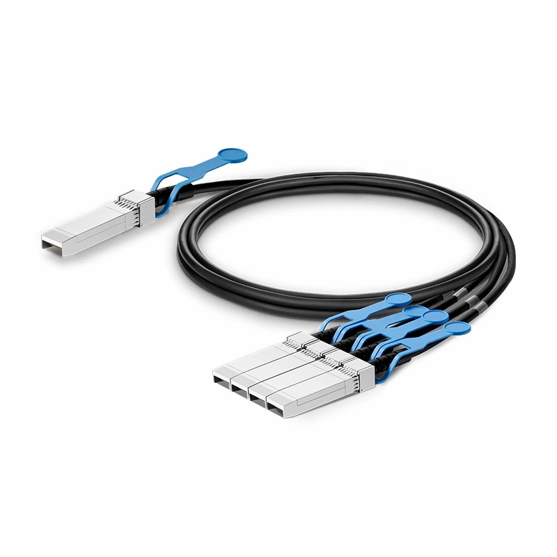 7m (23ft) Cisco Compatible 100G QSFP28 4 x 25G NRZ to 4 x 25G SFP28 NRZ Active Direct Attach Copper Breakout Cable