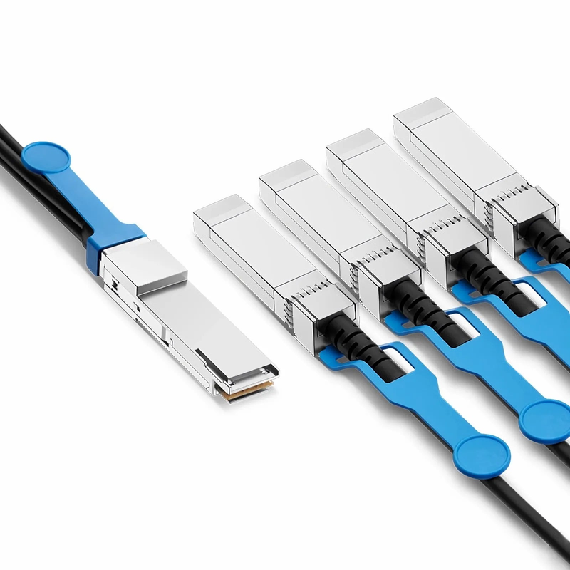 1m (3ft) Cisco Compatible 100G QSFP28 4 x 25G NRZ to 4 x 25G SFP28 NRZ Active Direct Attach Copper Breakout Cable