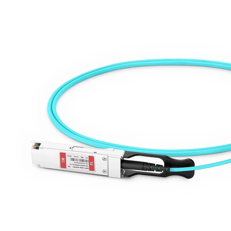 1m (3ft) Dell AOC-Q28-4SFP28-25G-1M Compatible 100G QSFP28 4 x 25G NRZ to 4 x 25G SFP28 NRZ Active Optical Breakout Cable