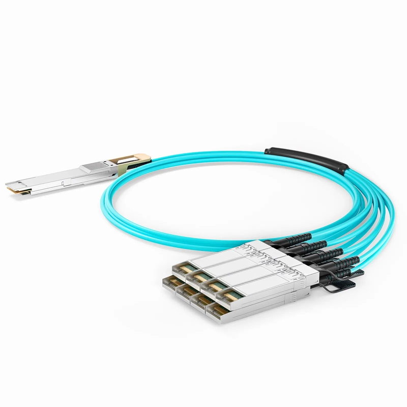 7m (23ft) Generic Compatible 400G QSFP-DD 8 x 50G PAM4 to 8 x 50G SFP56 25G NRZ Active Optical Breakout Cable