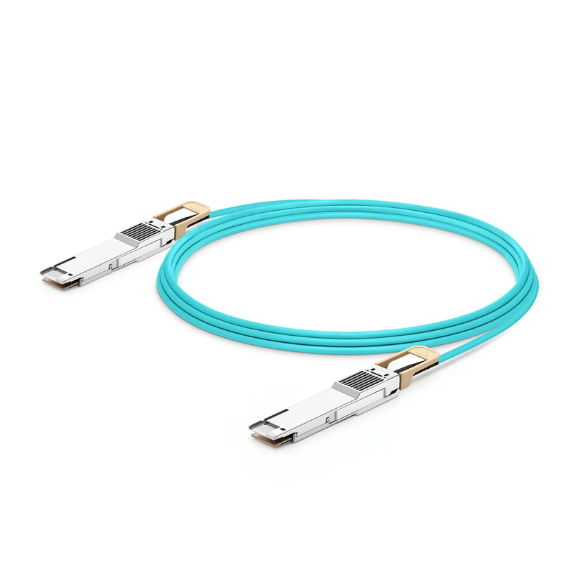 20m (66ft) Dell AOC-Q56DD-400G-20M Compatible 400G QSFP-DD 8 x 50G PAM4 Active Optical Cable