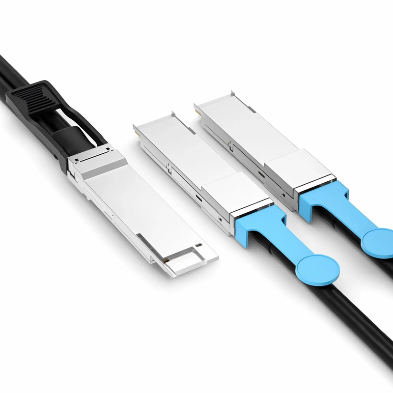 5m (16ft) 400G QSFP-DD 8 x 50G PAM4 to 2 x 200G QSFP56 4 x 50G PAM4 Active Direct Attach Copper Breakout Cable for FS Switches