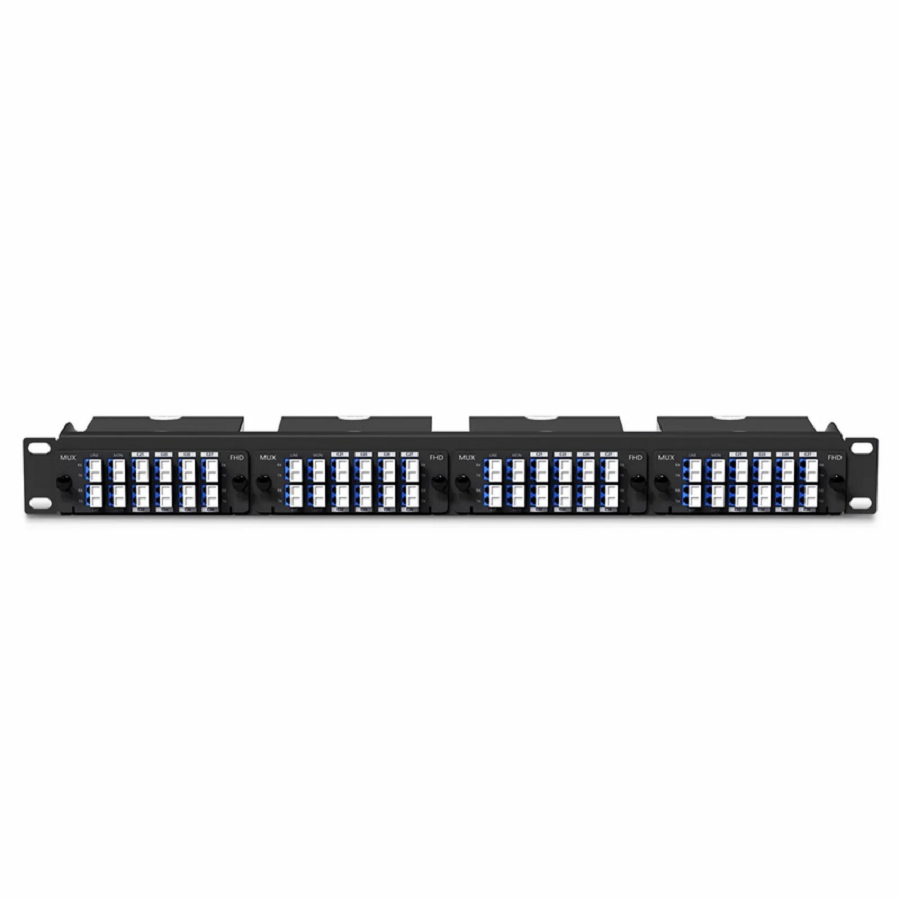 8 Channels DWDM Mux Demux, 100GHz C21-C28, with Monitor, Expansion and 1310nm Port, 2.4dB Typical IL, LC/UPC, Dual Fiber, High Density, FHDâ„¢ Plug-in Module