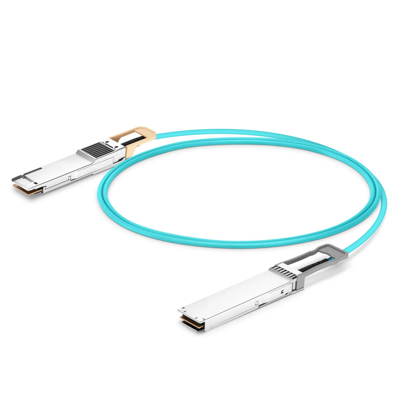 3m (10ft) Cisco Compatible 400G OSFP 8 x 50G PAM4 Flat Top to 400G QSFP-DD 8 x 50G PAM4 Active Optical Cable