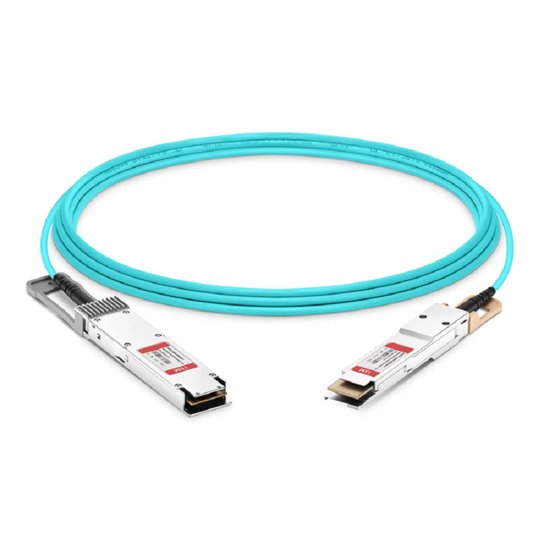 3m (10ft) Cisco Compatible 400G OSFP 8 x 50G PAM4 Flat Top to 400G QSFP-DD 8 x 50G PAM4 Active Optical Cable