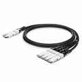 3m (10ft) Generic Compatible 200G QSFP-DD 8 x 25G NRZ to 4 x 50G QSFP28 2 x 25G NRZ Passive Direct Attach Copper Breakout Cable