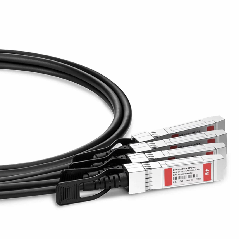 2m (7ft) Cisco QDD-4ZQ100-CU2M Compatible 400G QSFP-DD 8 x 50G PAM4 to 4 x 100G QSFP56 2 x 50G PAM4 Passive Direct Attach Copper Breakout Cable