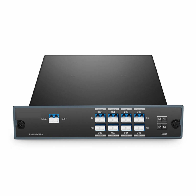 1 x 5 Band DWDM Mux Demux, 100GHz C21-C60, 2.2dB Typical IL, LC/UPC, Dual Fiber, High Density, FHDâ„¢ Plug-in Module