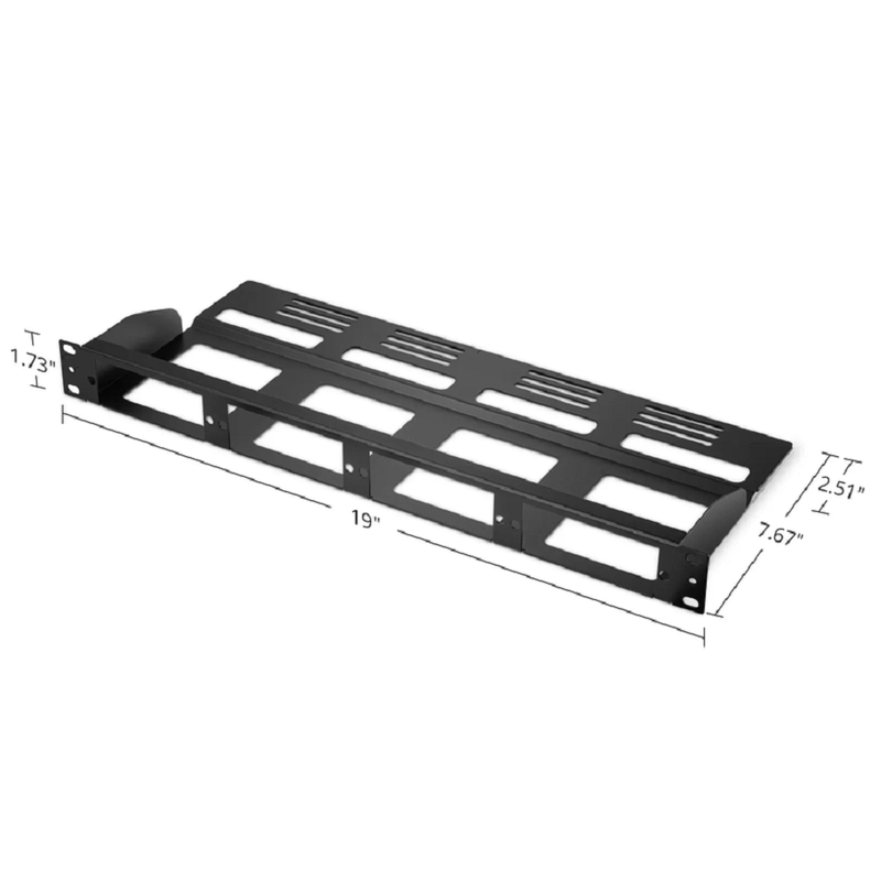 FHDâ„¢ High Density 1U Rack Mount Modular Enclosure Unloaded, Rear Cable Managers, Holds up to 4 x FHDâ„¢ Cassettes or Panels, 144 Fibers (LC)