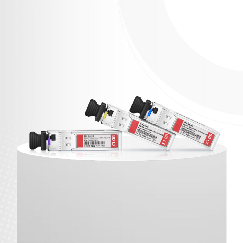 Cisco GLC-BX80-D Compatible 1000BASE-BX-D SFP BiDi 1570nm-TX/1490nm-RX 80km DOM Simplex LC/UPC SMF Optical Transceiver Module