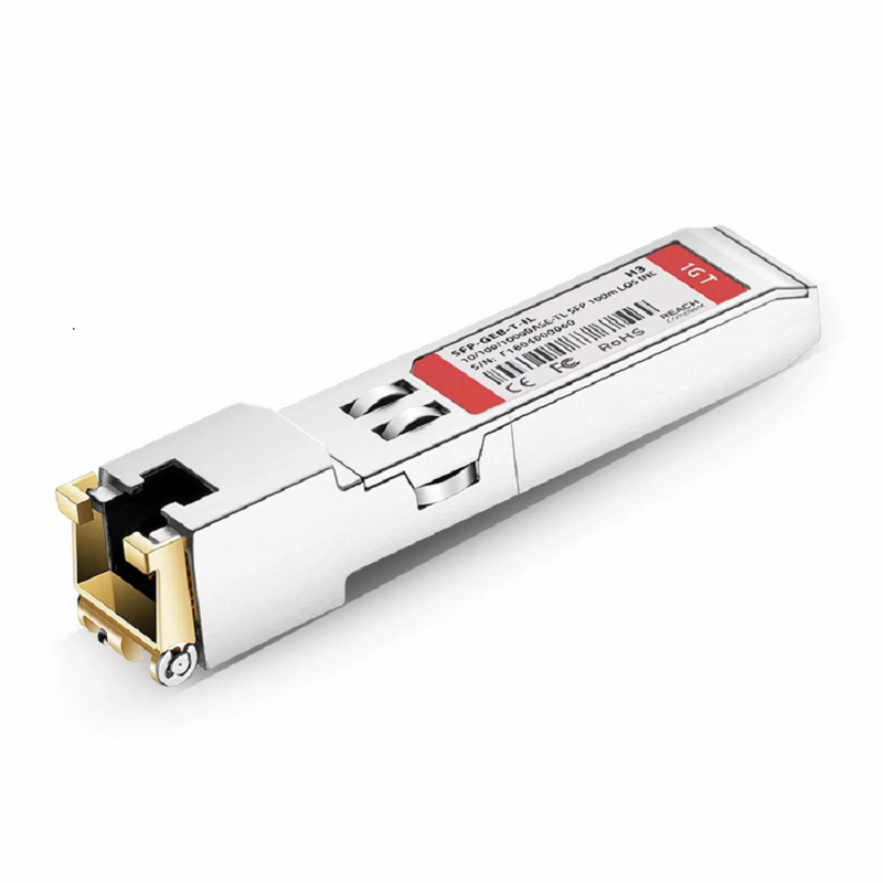 10/100/1000BASE-T SFP SGMII Copper 100m RJ-45 Transceiver Module for FS Switches