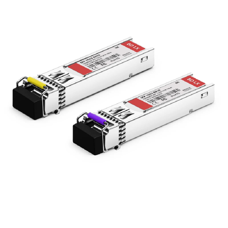 Cisco GLC-BX40-D Compatible 1000BASE-BX-D SFP BiDi 1550nm-TX/1310nm-RX 40km DOM Simplex LC/UPC SMF Optical Transceiver Module