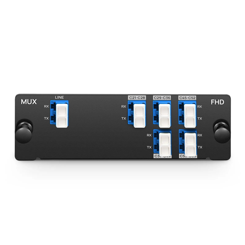 1 x 5 Band DWDM Mux Demux, 100GHz C21-C60, 2.2dB Typical IL, LC/UPC, Dual Fiber, High Density, FHDâ„¢ Plug-in Module