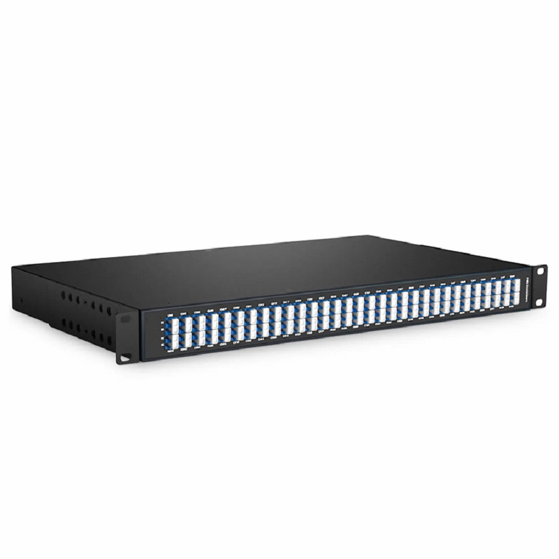 60 Channels Odd DWDM Mux Demux, Super C-band 100GHz 190.75-196.65THz, with Monitor Port, 6.0dB Typical IL, LC/UPC, Dual Fiber, FMU 1U Rack Mount