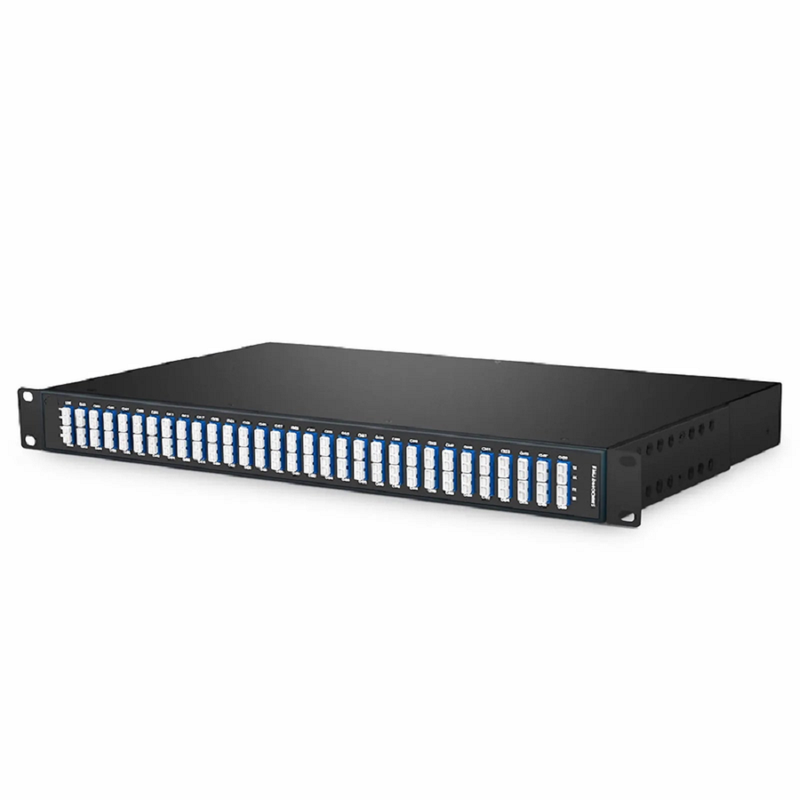 60 Channels Odd DWDM Mux Demux, Super C-band 100GHz 190.75-196.65THz, with Monitor Port, 6.0dB Typical IL, LC/UPC, Dual Fiber, FMU 1U Rack Mount