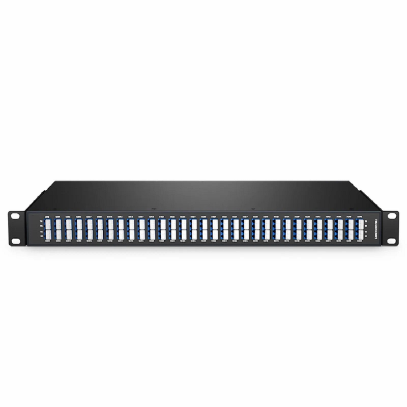 60 Channels Odd DWDM Mux Demux, Super C-band 100GHz 190.75-196.65THz, with Monitor Port, 6.0dB Typical IL, LC/UPC, Dual Fiber, FMU 1U Rack Mount