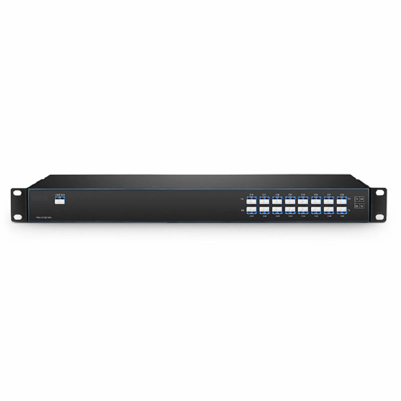 16 Channels DWDM Mux Demux, 100GHz C37-C52, with Monitor, Expansion and 1310nm Port, 4.6dB IL, LC/UPC, Dual Fiber, FMU 1U Rack Mount