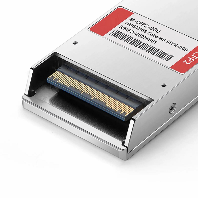 C41 1544.53nm CFP2-DCO 100G/200G DWDM C-band Tunable 96Chs ITU CH13-CH60 50GHz 80km DOM Duplex LC/UPC SMF Optical Transceiver Module for Transmission
