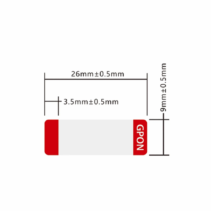 Design Label for GPON ONU Stick SFP Transceiver, 1 Roll
