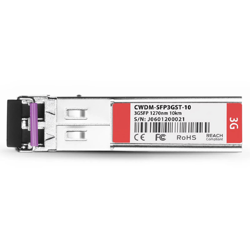 3Gb/s MSA BiDi SFP 1550nm-TX/1310nm-RX 10km DOM Simplex LC SMF Video Pathological Patterns Optical Transceiver Module for SD/HD/3G-SDI