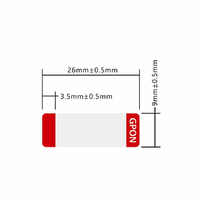 Design Label for GPON ONU Stick SFP Transceiver, 1 Roll