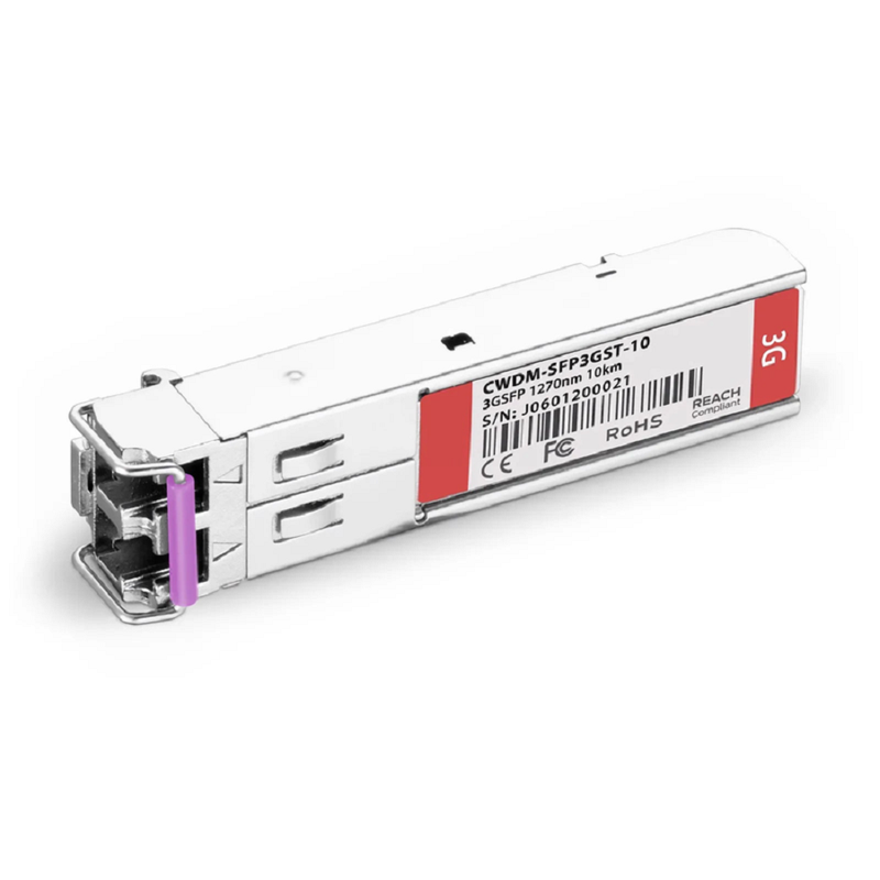 3Gb/s MSA CWDM SFP 40km DOM Duplex LC SMF Single Receiver Video Pathological Patterns Optical Transceiver Module for SD/HD/3G-SDI