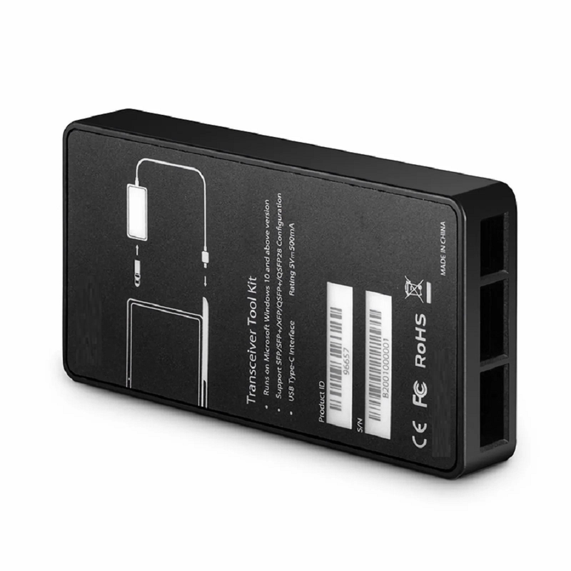 FS BOX V3, Multi-Functional Transceiver Tool Kit, Supports FS SFP, SFP+, SFP28, SFP56, XFP, QSFP+, QSFP28, QSFP56 Transceivers & DAC/AOC Cables