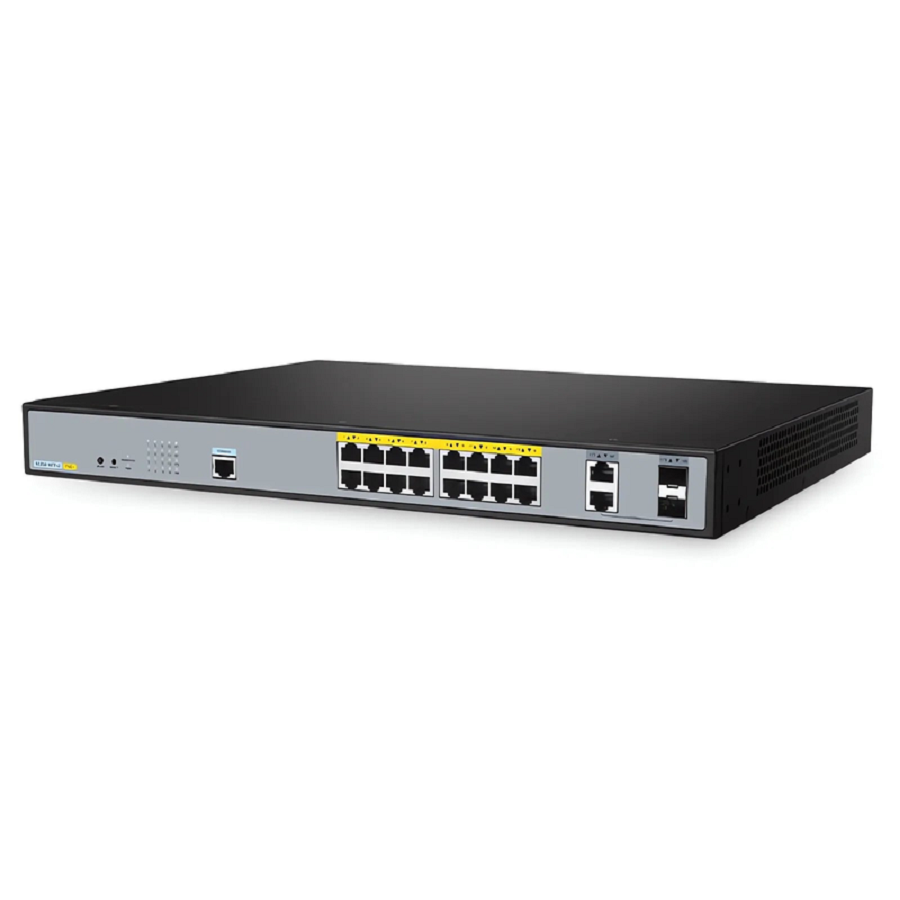 S3250-16TF-U, 16-Port Gigabit Ethernet L2 PoE++ Switch, 16 x PoE+ Ports @240W, with 2 x 1Gb Combo Uplinks