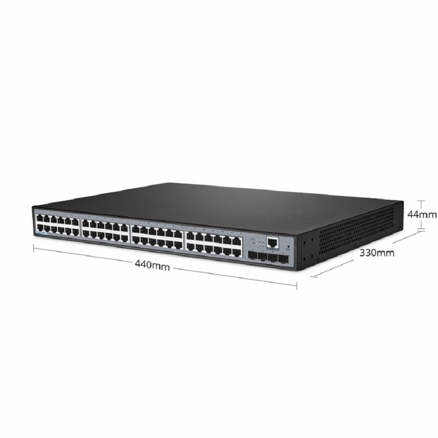 S2805S-48T4S, 48-Port Gigabit Ethernet L3 Smart Managed Switch, 48 x Gigabit RJ45, with 4 x 10Gb SFP+ Uplinks, Realtek Chip