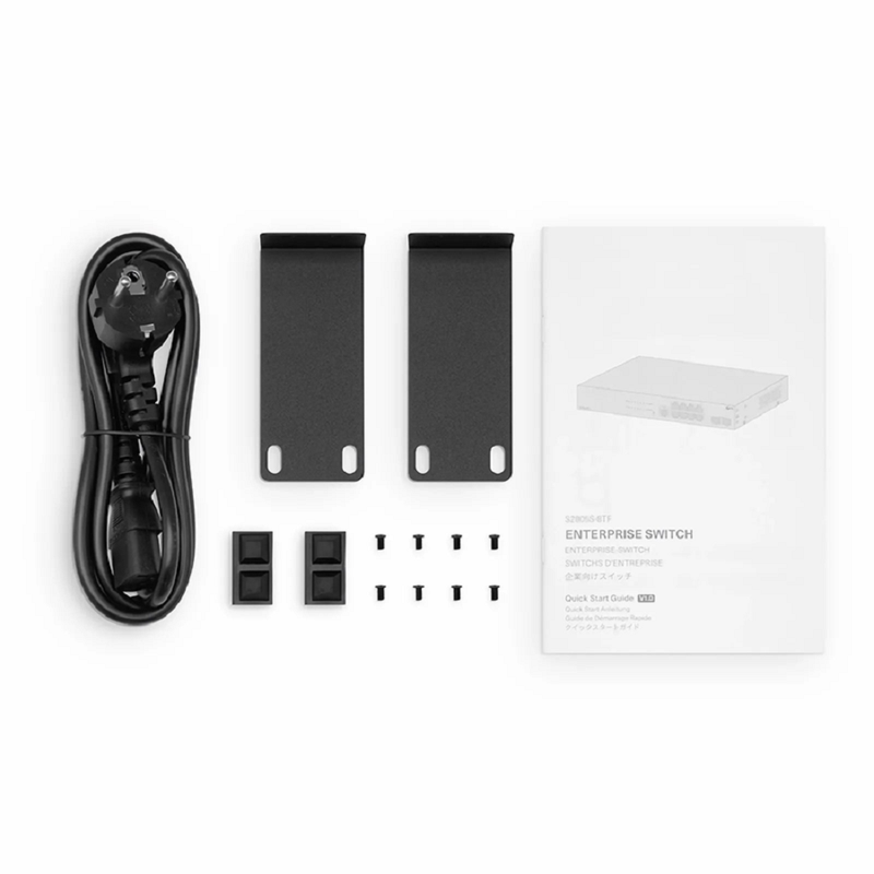 S2805S-8TF, 8-Port Gigabit Ethernet L2 Smart Managed Switch, 8 x Gigabit RJ45, with 2 x 1Gb SFP Uplinks, Fanless