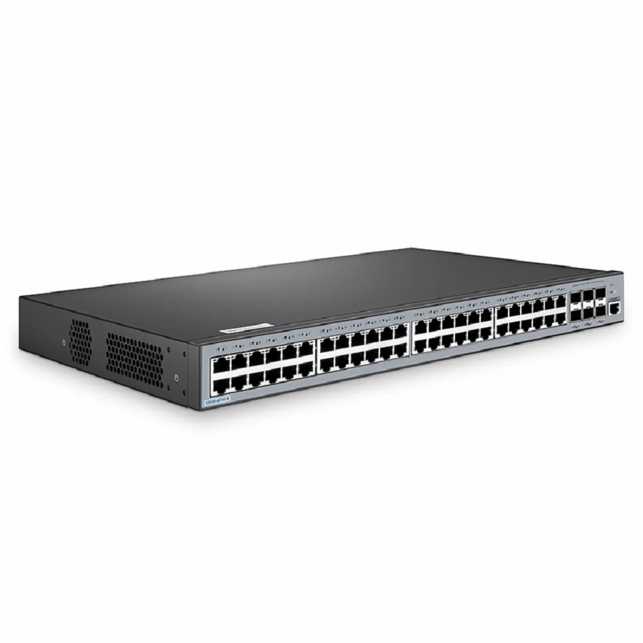 S3900-48T6S-R, 48-Port Gigabit Ethernet L2+ Switch, 48 x Gigabit RJ45, with 6 x 10Gb SFP+ Uplinks, Stackable Switch