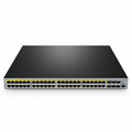 S3400-48T6SP, 48-Port Gigabit Ethernet L2+ PoE+ Switch, 48 x PoE+ Ports @370W, with 6 x 10Gb SFP+ Uplinks, AC+DC Power Supplies, Support Stacking