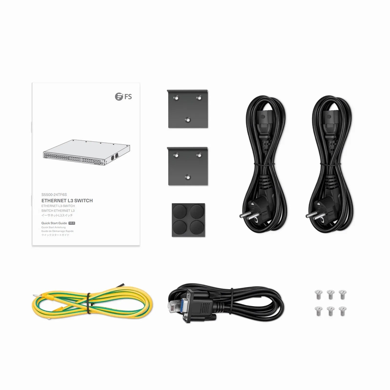 S5500-24TF6S, 48-Port Gigabit Ethernet L3 Switch, 24 x Gigabit RJ45, 24 x 1Gb SFP, with 6 x 10Gb SFP+ Uplinks, Support Stacking