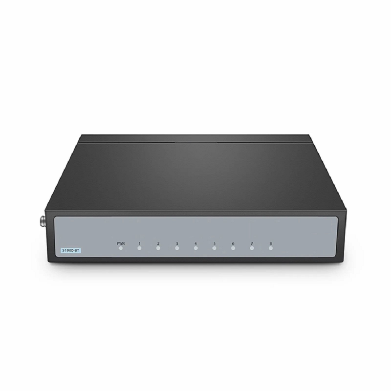 S1900-5T, 5-Port Gigabit Ethernet L2 Unmanaged Switch, 5x 10/100/1000BASE-T RJ45, Metal, Fanless, Desktop/Wall-Mount