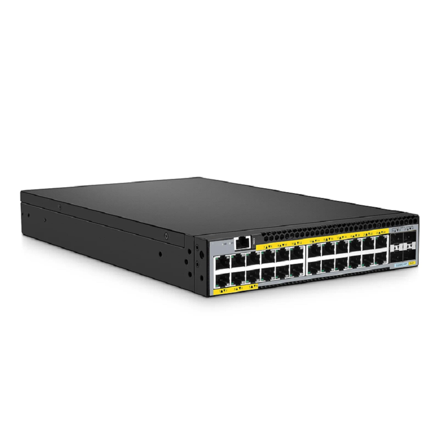 S3240C-24P, 24-Port Gigabit Ethernet L2+ PoE+ Switch, 24 x PoE+ Ports@380W, with 4 x 10Gb SFP+ Uplinks