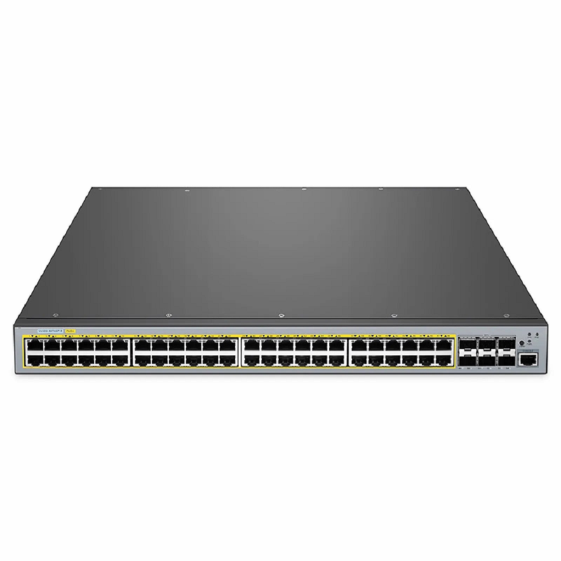 S5500-48T6SP-R, 48-Port Gigabit Ethernet L3 PoE+ Switch, 48 x PoE+ Ports @760W, with 6 x 10Gb SFP+, Support Stacking