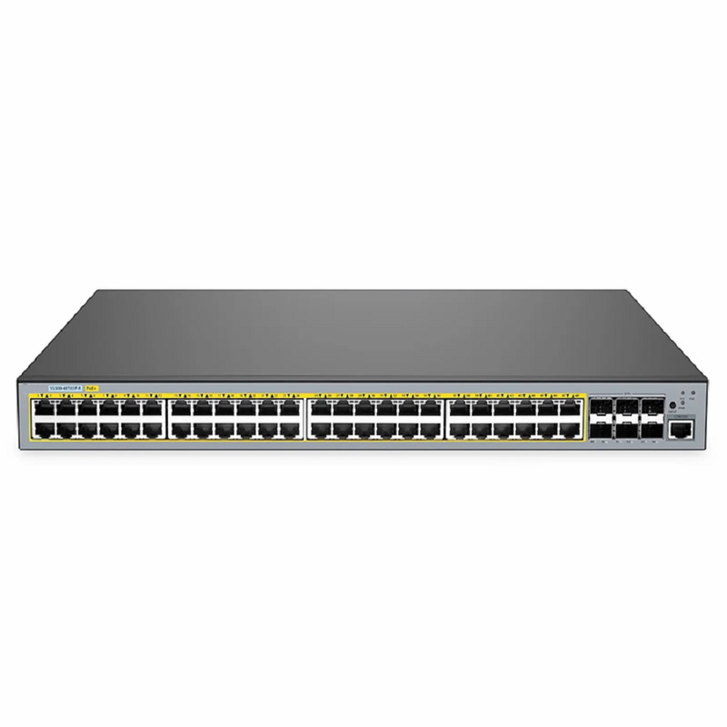 S5500-48T6SP-R, 48-Port Gigabit Ethernet L3 PoE+ Switch, 48 x PoE+ Ports @760W, with 6 x 10Gb SFP+, Support Stacking