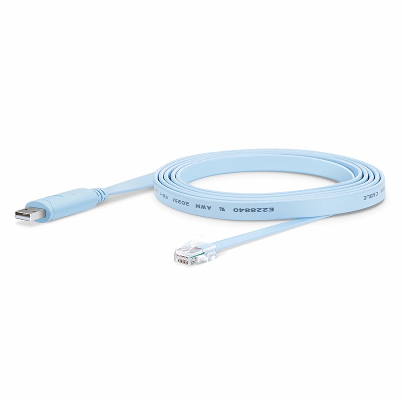 7ft (2m) USB (Male) to RJ45 (Male) Console Cable, Blue
