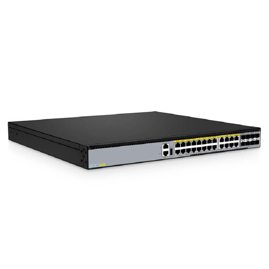 S5440H-24MU, 24-Port Multi-Gigabit Ethernet L3 PoE++ Switch, 16 x 2.5Gb PoE++, 8 x 10Gb PoE++ Ports @1000W, with 8 x 25Gb SFP28 Uplinks, Support EVPN-VXLAN & MLAG