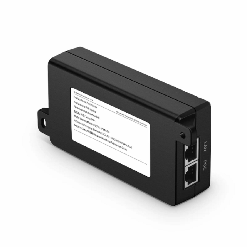 Single Port 10/100/1000M Gigabit PoE++ Injector, PoE Port @ 60W