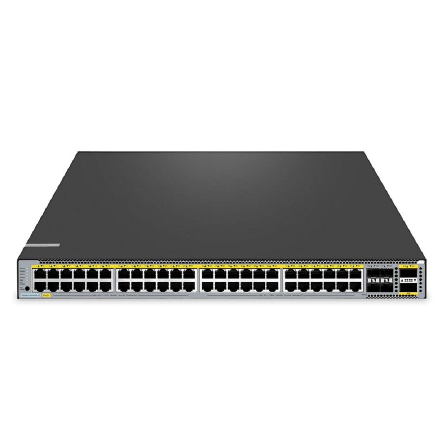 S5860-48MG-U, 48-Port Ethernet L3 PoE++ Switch, 48 x 5GBASE-T/Multi-Gigabit Ports, 4 x 25Gb SFP28 Uplinks, with 2 x 40Gb QSFP+ Uplinks, Support Stacking, Broadcom Chip