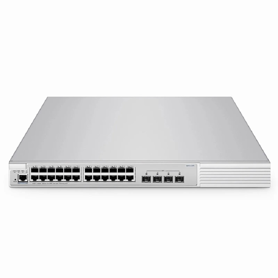 S3910-24TS, 24-Port Gigabit Ethernet L2+ Switch, 24 x Gigabit RJ45, with 4 x 10Gb SFP+ Uplinks, Stackable Switch, Broadcom Chip