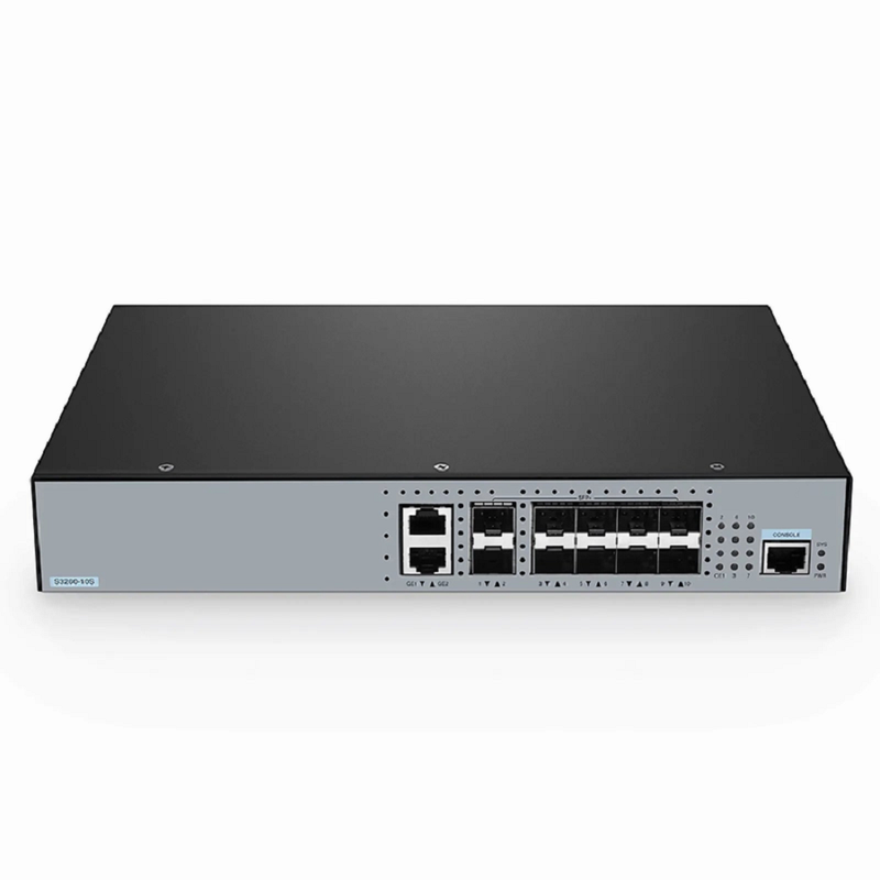 S3260-10S, 10-Port Ethernet L3 Managed Switch, 10 x 10Gb SFP+, with 2 x Gigabit RJ45, Support Stacking
