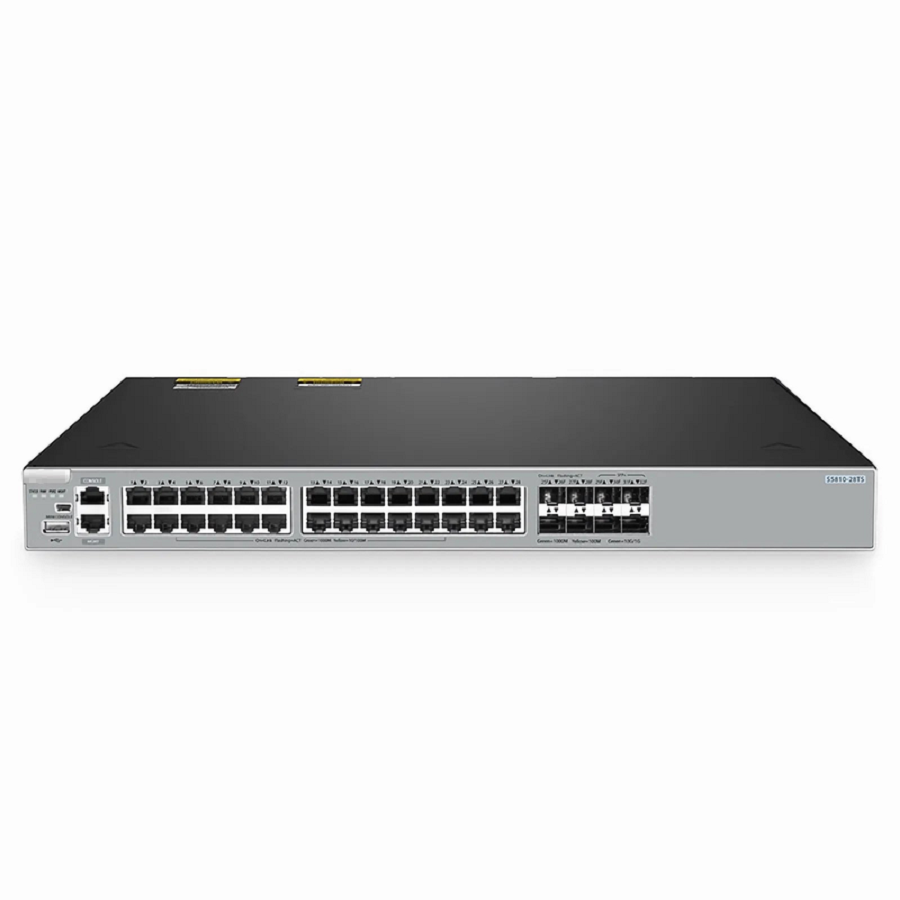 S5810-28TS, 28-Port Gigabit Ethernet L3 Switch, 24 x Gigabit RJ45, 4 x RJ45/SFP Combo Ports, with 4 x 10Gb SFP+ Uplinks, Stackable Switch, Broadcom Chip